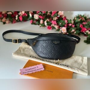 Rare Louis Vuitton Bumbag Black Empreinte Leather